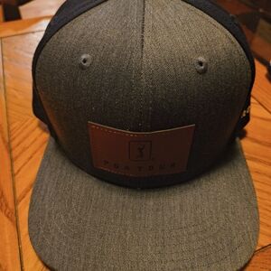 PGA Tour Black and Gray Cap